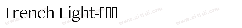 Trench Light字体转换